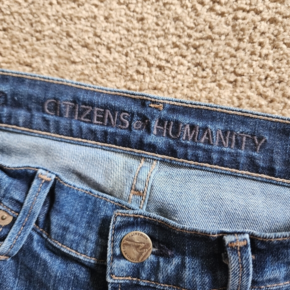 Citizens of Humanity Avedon Low Rise Skinny Leg Distressed Color Fade Jeans - Picture 3 of 8